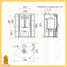 Печь-камин Мета Одер 7 угловой с плитой