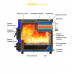 Твердотопливный котел Везувий Эльбрус-18 с чугунной варочной плитой