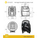 Дровяная печь для бани Везувий Легенда Русский пар Ковка 18 (270) б/в